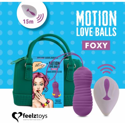 FeelzToys Remote Controlled Motion Love Balls Foxy – Zboží Mobilmania