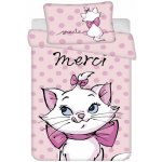 Jerry Fabrics Povlečení do postýlky Marie Cat Merci 100 cm x 135 cm 40 cm x 60 cm – Sleviste.cz