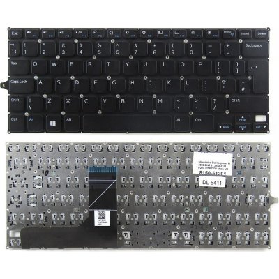 klávesnice pro notebook Dell Inspiron 11 3000 3147 11 3148 3138 P20T 3158 7130 černá UK anglická