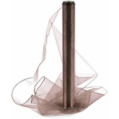 Organza 40 cm/10y hnědá – Zboží Dáma