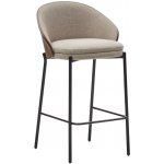 Kave Home Eamy béžová látková s hnědým dřevěným opěradlem – Hledejceny.cz