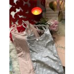 Vamp dámské bavlněné košilky 13847 2 ks potisk pejsek růžová šedá