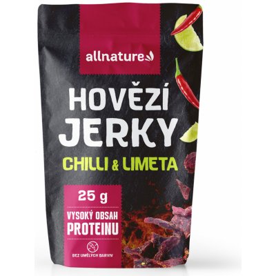 Allnature Beef Chilli & Lime Jerky 25 g – Zbozi.Blesk.cz
