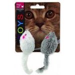 Magic Cat hračka myšky chrastící s catnipem 11 cm 2 ks – Zboží Mobilmania