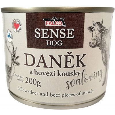 FALCO SENSE DOG daněk a hovězí 200 g