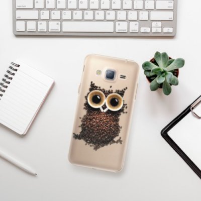 Pouzdro iSaprio Owl And Coffee - Samsung Galaxy J3 2016