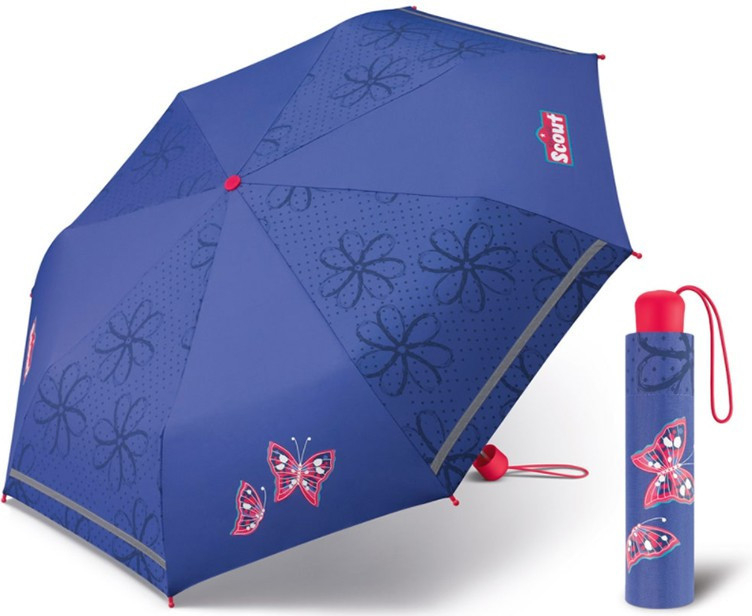 Scout Savage dětský skládací deštník s motýlkem modrý od 399 Kč - Heureka.cz