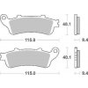 Moto brzdový kotouč Brzdové destičky DP Brakes zadní HONDA NT 650 V Deauville rok 02-05