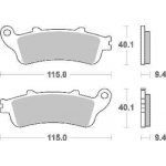 Brzdové destičky DP Brakes zadní HONDA NT 700 V Deauville rok 06-12 | Zboží Auto