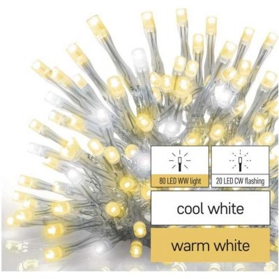 EMOS Světelný řetěz Standard LED spojovací řetěz blikající rampouchy 2,5 m venkovní teplá/studená bílá D1CN01 – Zbozi.Blesk.cz