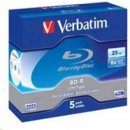 Verbatim BD-R 25GB 6x, jewel, 5ks (43753)