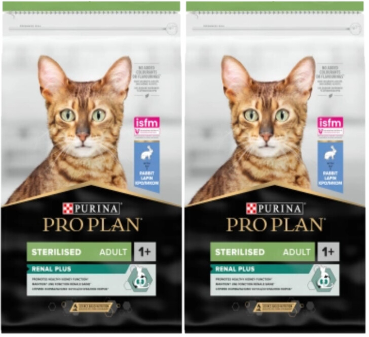 Pro Plan Cat Adult Sterilised Renal Plus králík 2 x 10 kg