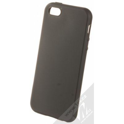 Pouzdro 1Mcz Matt TPU Ochranné silikonové Apple iPhone 5, iPhone 5S, iPhone SE černé