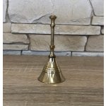 Vánoční mosazný zvonek 9 cm 33525621 – Zboží Dáma