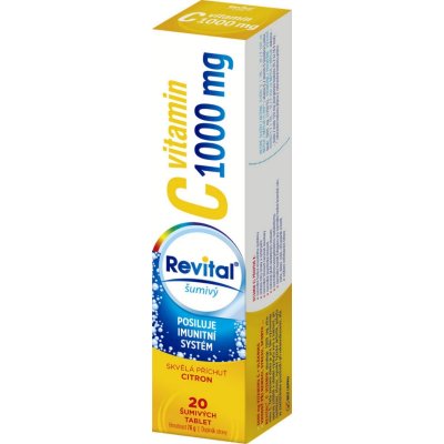 Revital C Vitamin 1000 mg Citron šumivé tablety 20 ks – Hledejceny.cz