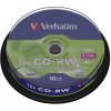 8 cm DVD médium Verbatim CD-RW 700MB 12x, SERL, spindle, 10ks (43480)