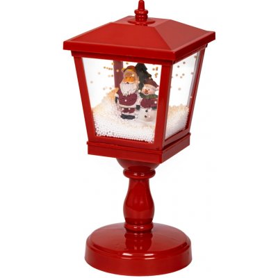 Lumineo Dekorativní LED lucerna 4 LED teplá bílá, červená, 13,5 x 13,5 x 32,5 cm – Hledejceny.cz