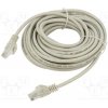 síťový kabel ART AL-OEM-305 Patch, U/UTP, 5e, CCA, 10m, šedý