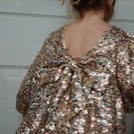 Konges Slojd šaty s dlouhým rukávem a flitry LILA Gold Glitter – Hledejceny.cz