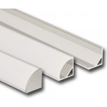 Hliníkový profil rohový, mléčný difuzor 16x16 mm, 1m, McLED ML-761.041.02.1 – Sleviste.cz