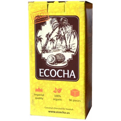Ecocha Cube kokosové uhlíky brikety 96 ks – Zboží Mobilmania