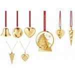 Georg Jensen Sada 8 pozlacených vánočních ozdob 2024 speciální edice, zlatá barva – Hledejceny.cz
