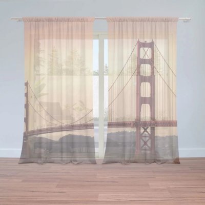 Záclony Golden Gate 2: 2 ks - 150x250 cm - Sablio – Hledejceny.cz