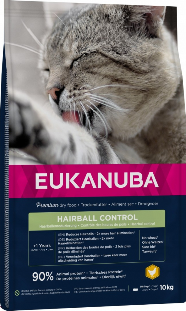 EUKANUBA Cat Adult Hairball Control 10 kg