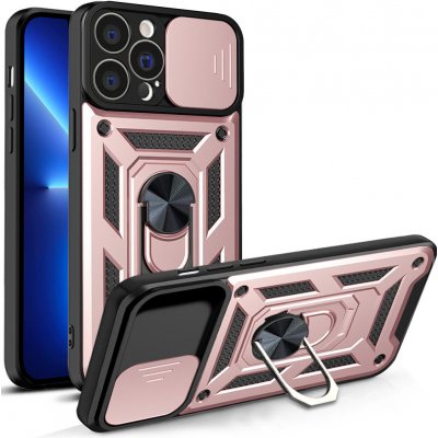 Pouzdro Beweare Armor Camshield iPhone 13 Pro - růžové