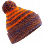 Beechfield Čepice s bambulí Team Stripe B 476 pletená orange/roya Oranžová/modrá royal – Hledejceny.cz