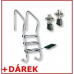 Žebřík ERGO 3 stupně (AISI 316) – Sleviste.cz