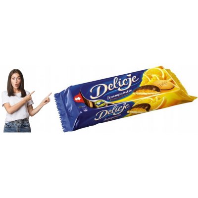 Mondelez Čokoládové Piškoty S Želé Šampaňsko Pomerančové 147g – Zboží Dáma