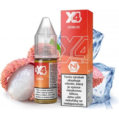 X4 Bar Juice Lychee Ice 10 ml 10 mg – Zbozi.Blesk.cz
