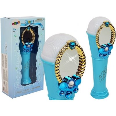 Lean Toys rohové zrcadlo s mikrofonem a modrým USB světlem