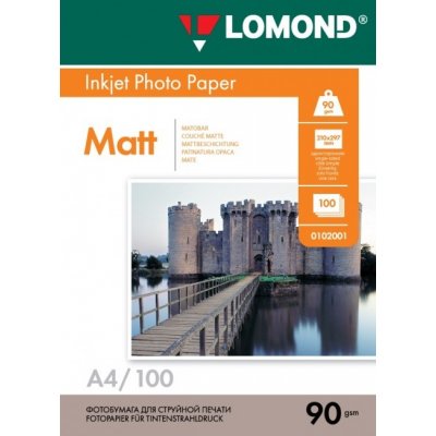 Lomond pro inkoust.tisk, matný, 90 g/m2, A4/100 – Zboží Mobilmania