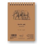 SM.LT Skicák s přírodním papírem Natural Brown SMLT A5 135 g 80 listů – Sleviste.cz