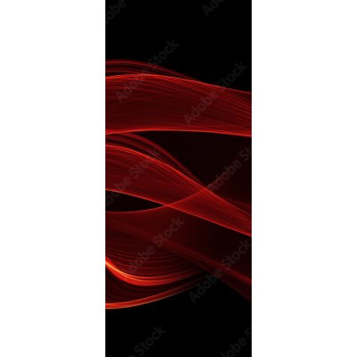 WEBLUX 103835138 Samolepka na dveře fólie red glow energy wave. lighting effect abstract background with c červená zářivá energetická vlna. světelný efekt abstraktní po rozměry 90 x 220 cm