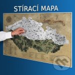 Stírací mapa Česka – zlatá Deluxe XL Barva: Stříbrná – Zboží Mobilmania