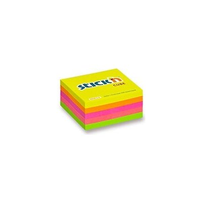 Hopax Stick'n Neon Cube Notes - samolepicí bloček - 51×51 mm, žlutý – Zboží Dáma