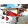 Sběratelský model Kovozávody Prostějov Nieuport Ni 16 'Aces' 3x camo 1:72