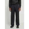 Pánské klasické kalhoty Calvin Klein kalhoty pánské černá ve střihu chinos K10K112950
