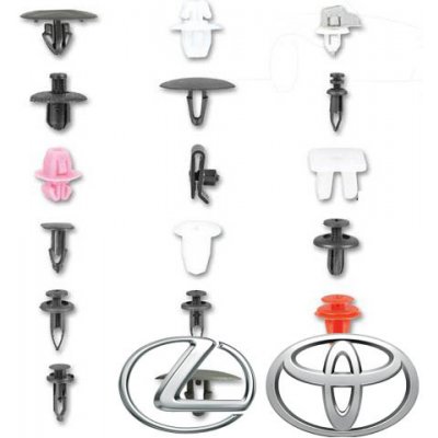 Příchytky čalounění pro interiér vozu Toyota, Lexus, sada 350 ks - ASTA – Hledejceny.cz