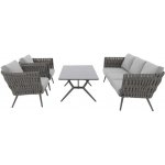 Doppler RIVA EXPERT set - hliníková zahradní souprava šedá – Zboží Mobilmania