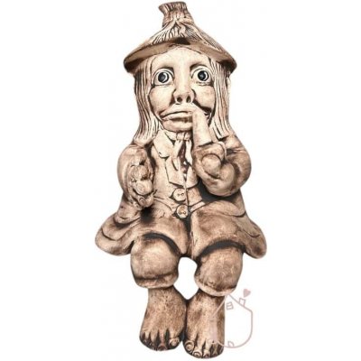 Vodník keramická socha Fanda - socha z povětrnostně odolná keramika, výška 42 cm – Zboží Dáma