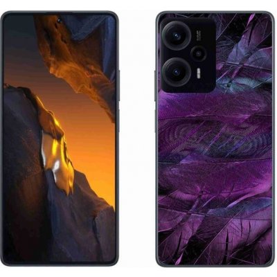Pouzdro mmCase Gelové Xiaomi Poco F5 - fialová pírka – Zboží Živě