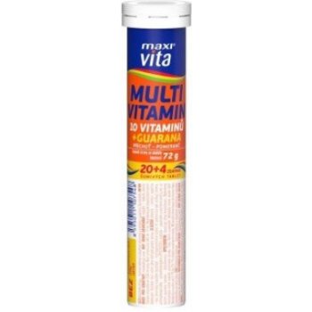 Maxi Vita Multivitamin+guarana eff. 20+4 tablet