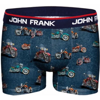 John Frank JFBD284 pánské boxerky motorky modrá