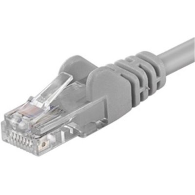 PremiumCord SPUTP07 patch UTP RJ45-RJ45 CAT5e, 7m, šedý