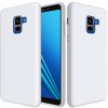 Pouzdro a kryt na mobilní telefon Pouzdro JustKing silikonové Liquid Samsung Galaxy A8 Plus 2018 - bílé