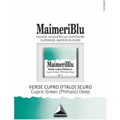 Maimeri Blu Akvarelová barva Cupric Green Deep 324 1,5 ml 1 ks – Hledejceny.cz